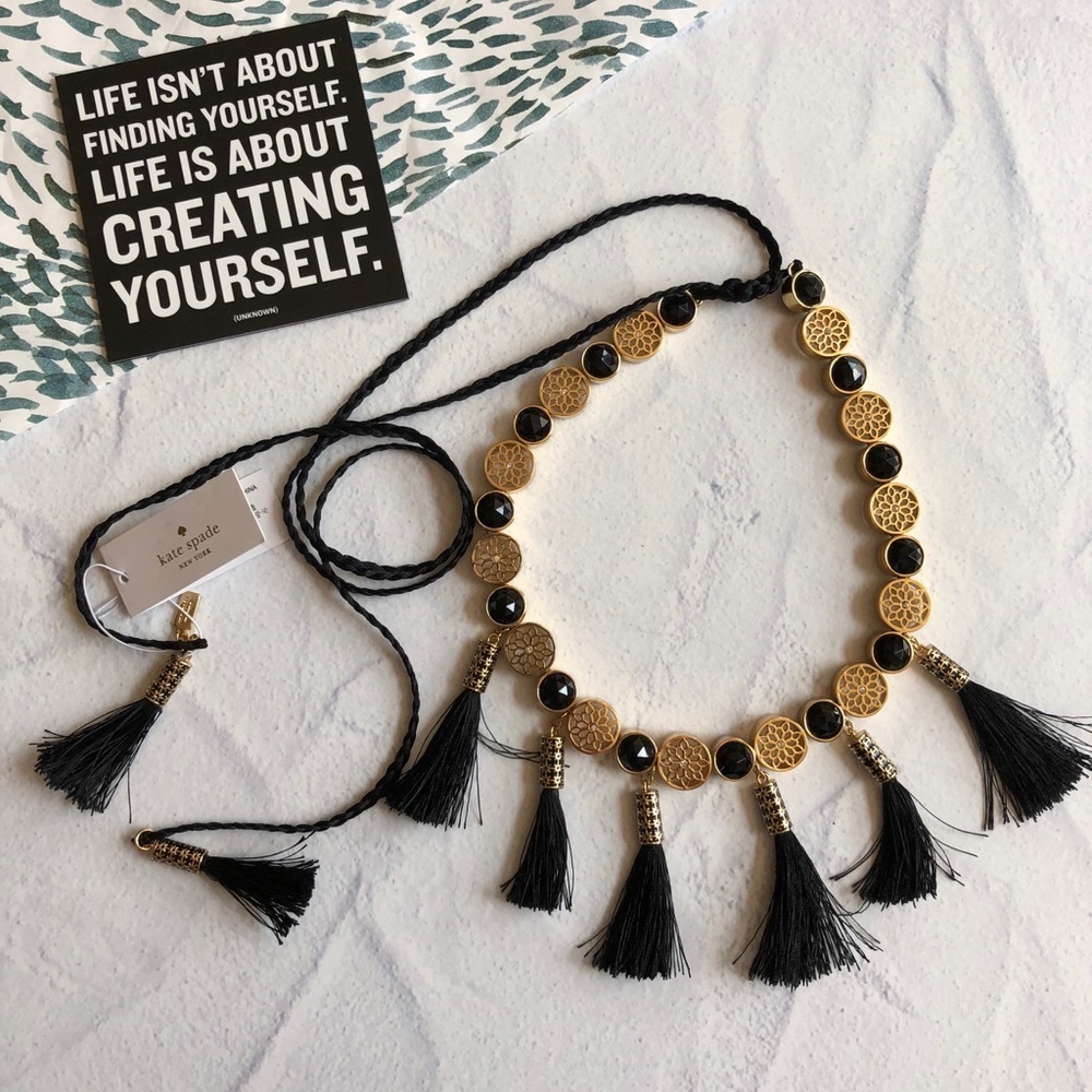 Kate Spade Moroccan Tile Tassel Necklace